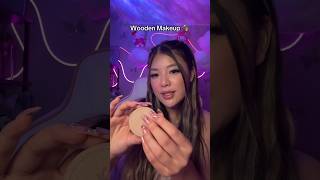 Wooden Makeup or Real Makeup 💄 asmr shorts [upl. by Halika]