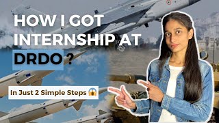 How to get internship at DRDO  Step by Step Process with Emails and Templates  Apply Online [upl. by Odrareg]