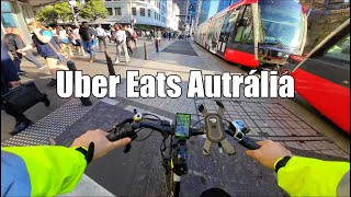 COMO É TRABALHAR DE UBER EATS NA AUSTRÁLIA [upl. by Allerym]