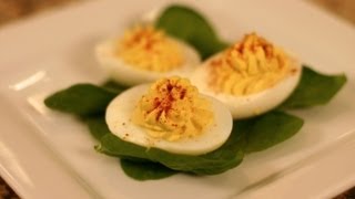 How To Make Homemade Deviled Eggs  Easy Stuffed Eggs Appetizer  Rockin Robin Cooks [upl. by Faria639]