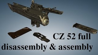 CZ 52 full disassembly amp assembly [upl. by Anilem]