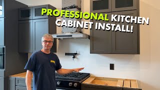 How to Install Kitchen Cabinets Tips and Tricks [upl. by Hahnke466]