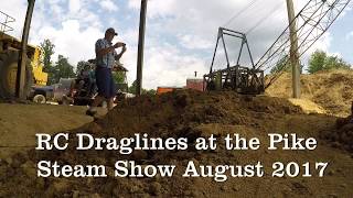 Draglines at Pike Steam Show August 2017 [upl. by Noby]