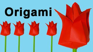 Como Hacer Flores De Papel Origami Fácil [upl. by Etireuqram]