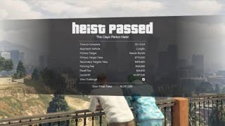 GTA ONLINE CAYO PERICO HEIST  BEARER BONDS  WHITE STUFF GREEN STUFF  CASH SOLO HWFGK [upl. by Placeeda798]