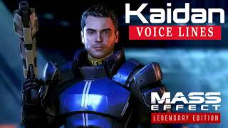 Mass Effect Legendary Edition  Kaidan Alenko Voice Lines [upl. by Euqirrne]