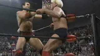 621997 Road to GAB 97 Part 14  Ric Flair vs Scott Hall with Syxx Pt 1 [upl. by Alakim172]