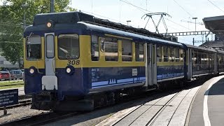 Train Ride with the Bernese Oberland Railway [upl. by Attiuqal]