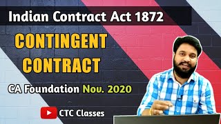 Contingent contract ca foundation l CTC Classes [upl. by Nikal]