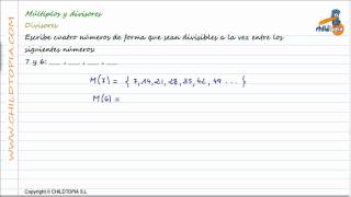 Problemas de múltiplos y divisores [upl. by Ahsikym]