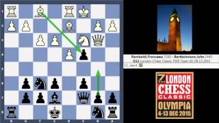 London Chess Classic GM Francesco Rambaldi vs IM Bartholomew Round 6 [upl. by Ulphi]