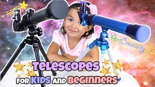 Telescopes for Kids and Beginners  How to Use Telescopes  ArtCreativity and Family Time Unwrapped [upl. by Wallas502]