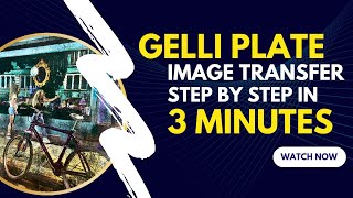 Gelli Print Image Transfer  Step by Step Tutorial [upl. by Aloysius]