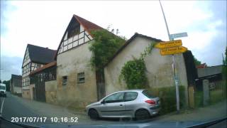 Driving through the Darmstadt Dieburg villages in Germany [upl. by Berke740]