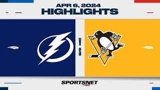 NHL Highlights  Lightning vs Penguins  April 6 2024 [upl. by Deth]