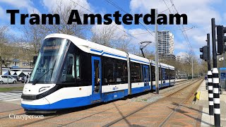 GVB Trams Amstelveenlijn en IJburg Amsterdam in April 2023  Light Rail [upl. by Orat]