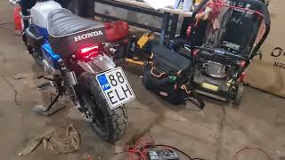 Honda monkey 125 blinker and tail lamp modification [upl. by Osrit]