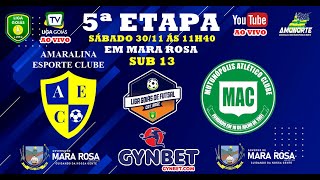 LIGA GOIÁS GYNBETCOM 2024  CATEG BASE  AMARALINA EC X MUTUNÓPOLIS AC [upl. by Weibel]