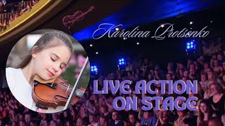 karolina protsenko Absolutely MESMERIZING 🤩 violin duet talent lindseystirling [upl. by Jakob]