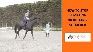 How to stop your horse drifting or bulging out through the shoulder [upl. by Ainala]