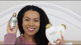 OGX Quenching Coconut Curls Review [upl. by Feirahs637]