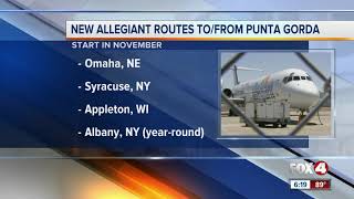 New Allegiant Flights at Punta Gorda [upl. by Aicilra748]