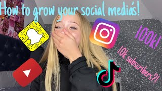 HOW TO GROW YOUR SOCIAL MEDIA ACCOUNT Ami Charlize [upl. by Carrew]