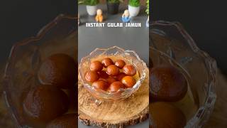 Trending recipe of instant gulab jamun shorts gulabjamun sweet dessert [upl. by Kcirtap]