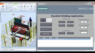 Virtual commissioning PLCSIM Adnavced RobotStudio Cogent DataHub [upl. by Murrell]