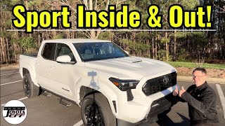 2024 Tacoma TRD Sport Interior Tour amp Key Features [upl. by Zeralda]