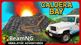 VOLCANIC Island With A Twist  BeamNG Caldera Bay [upl. by Ateloj]