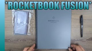 Rocketbook Fusion Smart Reusable Notebook Review amp Unboxing [upl. by Halie149]