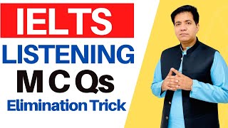 IELTS LISTENING MCQs Elimination Trick By Asad Yaqub [upl. by Xet]