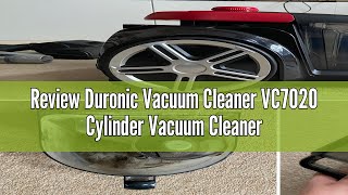 Review Duronic Vacuum Cleaner VC7020 Cylinder Vacuum Cleaners Crevice amp Turbo Brush for Upholstery [upl. by Ymmit]