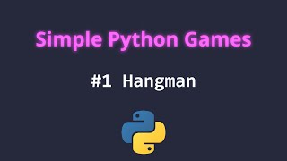 Hangman Simple Game in python tutorial [upl. by Alves663]