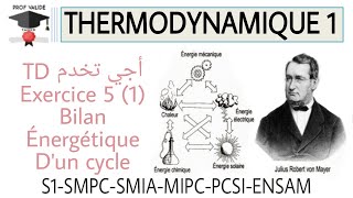 18 Thermodynamique  Exercice 5 Bilan Énergétique Dun Cycle Partie1 S1 SMPC SMIA MPSI PCSI ENSAM [upl. by Ollopa944]