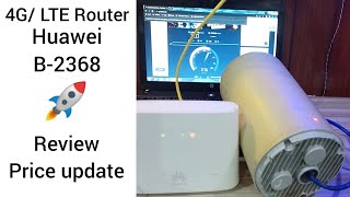 Huawei B2368 Router with Sim Card Slot Performance Review with Speedtest [upl. by Nwatna]