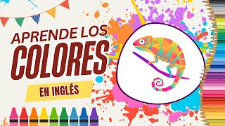 🖍️Aprende los colores en inglés  Colors  Nombres de los colores 🎨🌈 [upl. by Aisak]