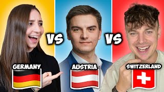 ONE language FIVE dialects German vs Austrian vs Swiss  Feli from Germany [upl. by Ecirtal43]