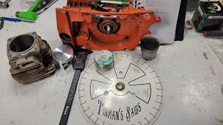 HOW TO SET UP A TIMING WHEEL ON A CHAINSAW HUSKY 394XP [upl. by Arno473]