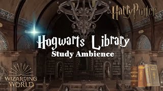 Hogwarts Library  Harry Potter Ambience Sounds  Scenes for Studying Focusing amp Relax [upl. by Catrina]