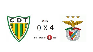 CD TONDELA 0 X 4 SL BENFICA  LIGA NOS 201516  RELATO ANTENA 1 [upl. by Kilan812]