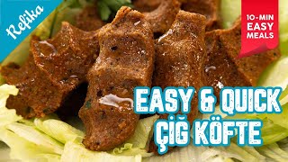 Easy Affordable Heavenly Meals in 10 Minutes  ÇİĞ KÖFTE Turkish Spicy Eatballs with TACO Twist 🌮 [upl. by Remsen]