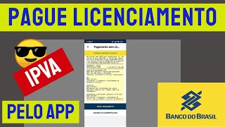 ✅2024Como pagar taxa do IPVA e Licenciamento pelo App Banco do Brasil😎 [upl. by Anen]