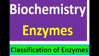 Enzymes Classification of Enzymes [upl. by Oijres]