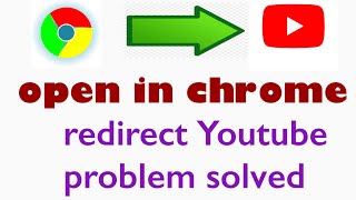 How to fix chrome redirect to youtube problem  chrome to redirect youtube… [upl. by Nosyt]