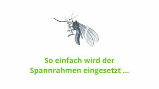 Fliegengitter von fliegengitterdirektde  so einfach wird der Spannrahmen eingesetzt [upl. by Eppesuig]