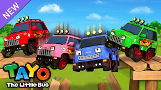 Ten in the Bed  Rainbow Vehicles  Color Song for Kids  Learn Numbers  Tayo the Little Bus [upl. by Reniar]