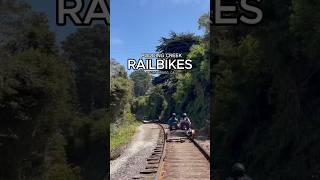 Rail bikes in Fort Bragg California explorecalifornia railbike fortbragg californiaadventure [upl. by Also]