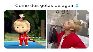 MEMES DE BTS 😂💎 SI TE RÍES SUGA NO VA AL SM 👮‍♂️😭😭 [upl. by Onailerua]